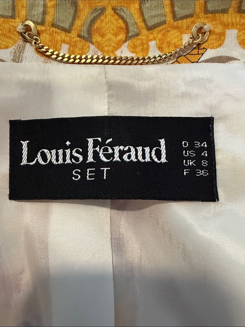 Louis Feraud 1980’s motif Printed Blazer - Picture 5 of 5